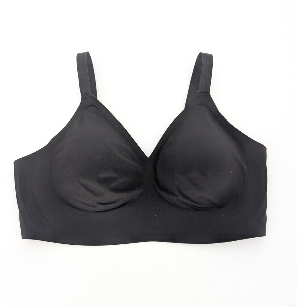 NWT EBY Seamless Relief Bra LDD Black Wireless Adjustable Straps Smoothing Sleek